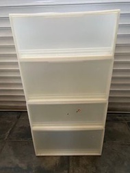 化妝品收納架 防水透明 膠箱