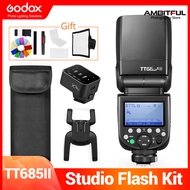 Godox TT685II TTL HSS อุปกรณ์เสริมไฟถ่ายรูป Speedlite + Godox X3ทริกเกอร์ไร้สายสำหรับกล้องฟูจิโอลิมป
