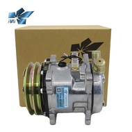 SD507 5H11 507 AC Compressor 12V 24V 2 Groove V Belt Pulley Tractor Excavator Heavy Duty Truck Hot R