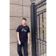 2026 EVISU Baharu Baju-T Bercetak Lelaki dan Wanita Baju-T Sukan Baju-T Perniagaan Baju-T Pasangan A