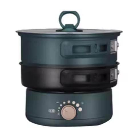 Electric Hot Pot Cooker Fast Heating Non Stick Portable Hot Pot Cooker For Dorm Travel