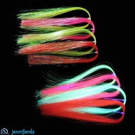 JENNIFERDZ Assist Hooks Line DIY Fishing Tools Tinsel Streamer Fishing Lure Shining Jig Hook Streame
