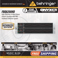 Behringer FBQ6200HD 31-band Stereo Graphic Equalizer (FBQ-6200HD / FBQ 6200HD)