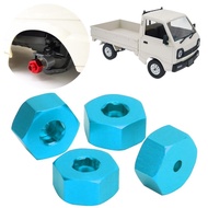 ssrroo RC Hex Combiner  Wheel Hub Adapter 5mm to 12mm Available for WPL D12 1/10 Model Trucks(Blue)