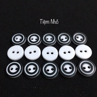 Black ring shirt button size 1.1cm