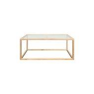 TEAK WOOD WITH TEMPERED GLASS TOP KOORG  COFFEE  TABLE