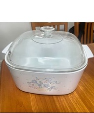 全新 美國康寧雙耳鍋 Corningware 5L （微波爐、焗爐、明火適用）