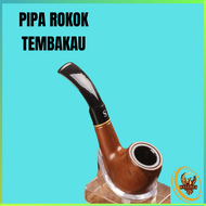 TERLARIS SANDA Pipa Rokok Tembakau Cangklong Tobacco Pipe Resin Ebony Wood / Pipa Rokok Tembakau Can
