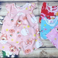 ]Bộ (1 bộ) Quần áo Tole lanh bé gái | Mẫu đùi Cánh Tiên  |Size 1-2XL cho bé 3-43kg| Chất vải tole la