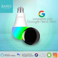 Bardi Smart Home LED Bulb 9W + IR Remote Support Google nest Mini