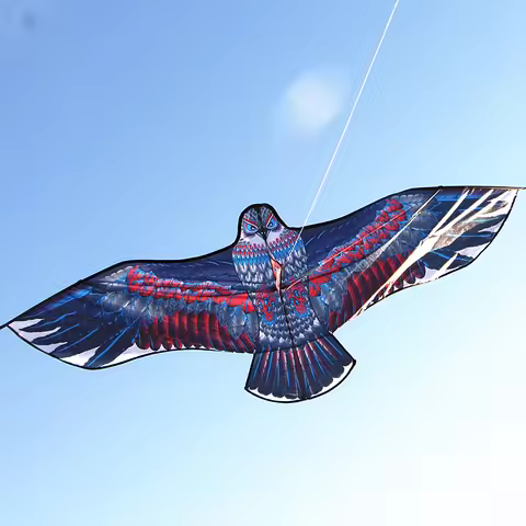 Outdoor Fun 1.8m Large Eagle Kite Hawk Kite with 100m Handle Line Flying Toys for Kids Animal Kites 