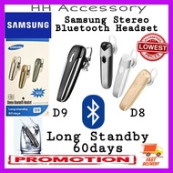 Samsung Stereo Bluetooth Headset D8 D9 Bluetooth Earphone With Microphone Volume Button Bluetooth Ea