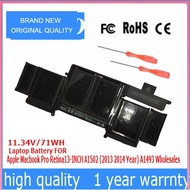 A1493 Laptop Battery FOR Apple Macbook Pro Retina13-INCH A1502 (2013 2014 Year)