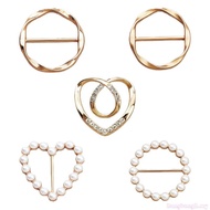 Bang 5Pcs Fashionable Garment Fasteners Clip Adjustable Zinc Alloy Waist Cincher Buckles For Dress S