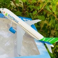Airbus A320 Bamboo Airways metal plane, scale 1:400, 20CM, high quality, beautiful, class 1 [Fullbox