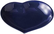 Delica Ware Asymmetrical Heart Curry &amp; Pasta (Navy) [9.8 x 9.4 x 1.7 inches (25 x 24 x 4.3 cm)] [Restaurant Hotel/Ryokan Japanese Tableware, Restaurant Commercial Use, Tableware