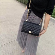Chanel Bag Female Bag 2019 Autumn Winter New Style: Seasonal Pearl Bag Series Female Bag One-Shoulde