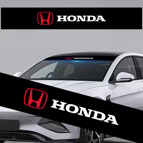 New Car Front and rear windshield shade decorative sticker For Honda Mugen Power TypeR Jazz City Civ