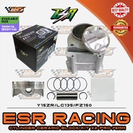 Y15ZR/LC135/FZ150 ESR RACING CYLINDER CERAMIC BLOCK KIT X2-PRO [76MM]