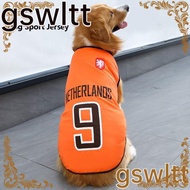 GSWLTT Dog Sport Jersey, Medium Large Dog Vest, Summer Breathable 4XL/5XL/6XL Basketball Clothing Apparel
