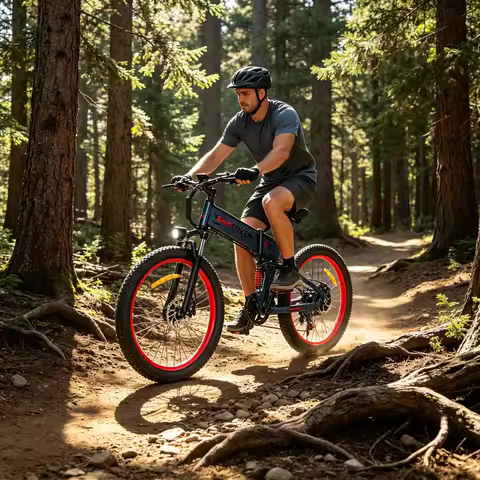 1000W Folding Fat Tire Ebike SAMEBIKE LO26Plus All Terrain Off Road Electric Bike 48V 15AH Removable