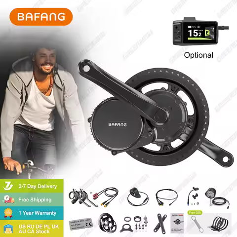 Bafang 750w 48v kit complet Mid Drive Motor 8fun BBS02 Bicycle Electric eBike Conversion Kit Powerfu