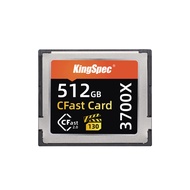 KingSpec 512GB CFast 2.0 Memory Card, Media Storage Camera-Card with VPG130 3700X - Up to 550MB/s, f