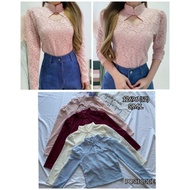 POSH CODE PC 12696 -气质中国风蕾丝镂空长袖上衣