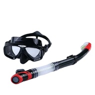 Diving Goggles Snorkel Set Snorkeling Goggles Mask Adult Frog Goggles Full Dry Snorkeling Equi