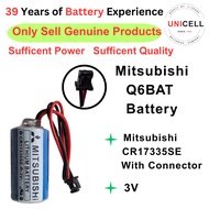 3V Mitsubishi Q6BAT battery MITSUBISHI CR17335SE with connector
