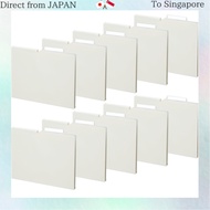 Kokuyo NEOS Individual File Folders, A4, 15mm, 3-Edge Binding, 10 Books, Off-White, A4P-NEF15WX10 Gu