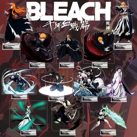 Bleach Classic Acrylic Stand – 10th Anniversary Edition, Ichigo, Rukia, Aizen, Toshiro, Perfect Chri