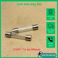 5pcs 250V 7A tube fuse size 6x30mm