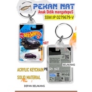 hotwheels mini keychain myvi purple 2pcs