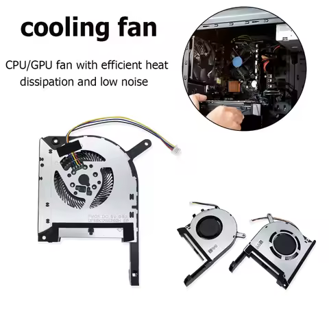4Pin CPU GPU Cooling Fan Computer Cooler Radiator for ASUS TUF Gaming FX505/A15 FA506IU Fan Cooler f