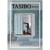 [FREE DELIVERY]TSB-W4503 4ft & 5ft Sliding Door Wardrobe / 4 kaki & 5 kaki Almari Baju Gelongsor