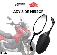 ADV SIDE MIRROR H3342 ADJUSTABLE SIDE MIRROR CLEAR AND NON-GRADED LENS FOR ADV 150 AND ADV 160 MOTOR