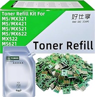 Toner Refill Kit for 56F1000 56F1H00 High Yield Toner Refill Compatible with Lexmark MS321 MS421 MS5