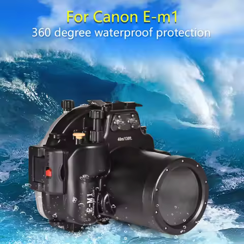 Seafrogs Waterproof Underwater Housing Camera Diving Case 40m 130ft for Olympus E-M1 EM1 with 12-40m