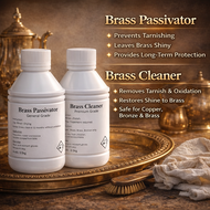 Professional Brass Cleaner + Passivator (500ml Set) - Instant Tarnish Remover & Protective Shield fo