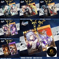 Acheron Game Honkai: Star Rail Firefly Keychain Double-Sided Light Cone Pendant