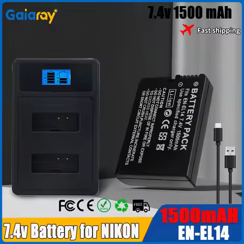 EN-EL14a EL14 CAMERA BATTERY EN-EL14 For Nikon P7000 P7100 P7800 P7700 D3200 D3300 D3400 D3500 D5600