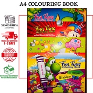 CHILDREN COLOURING BOOK A4 SIZE [ VARIOUS DESIGN ] (READY STOCK)
