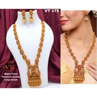 Indian matt finish haram jewellery