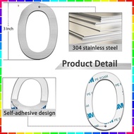 0-9 Stainless Number Adress/House/Number plate/Door 3Inch Number