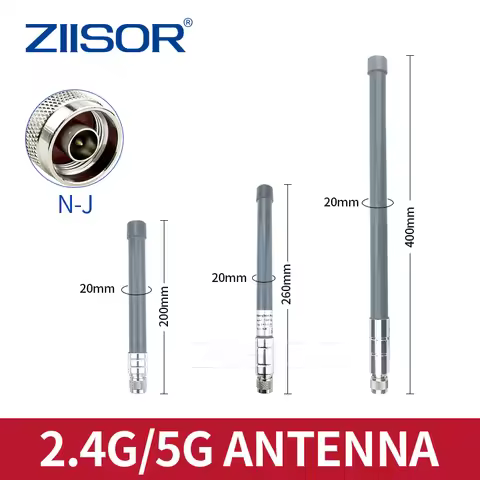 Outdoor 2.4GHz 5.8GHz Wifi Antenna Dual Band N Male Fiberglass 5G Antennas Wifi Extender for Hotspot