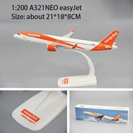 1:200 Quy Mô A321Neo Easyjet nhựa ABS Đồ chơi mô hình S Máy Bay mô hình máy bay đồ chơi mô hình lắp