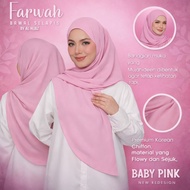 🌸 FARWAH Premium Chiffon Bawal Selapis – Bidang 45–50 | 20+ Stunning Shades BY kaftaniexclusive