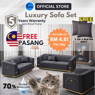 Set Sofa Luxury Sofa Set 3 Seater Sofa Couch Sofa Murah 2 Seater Sofa Single Sofa Modern Sofa Office