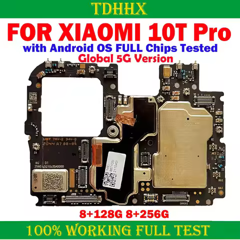 Original Unlocked MotherBoard for Xiaomi 10T Pro MainBoard Fully Tested Good Working Logic Board Cir